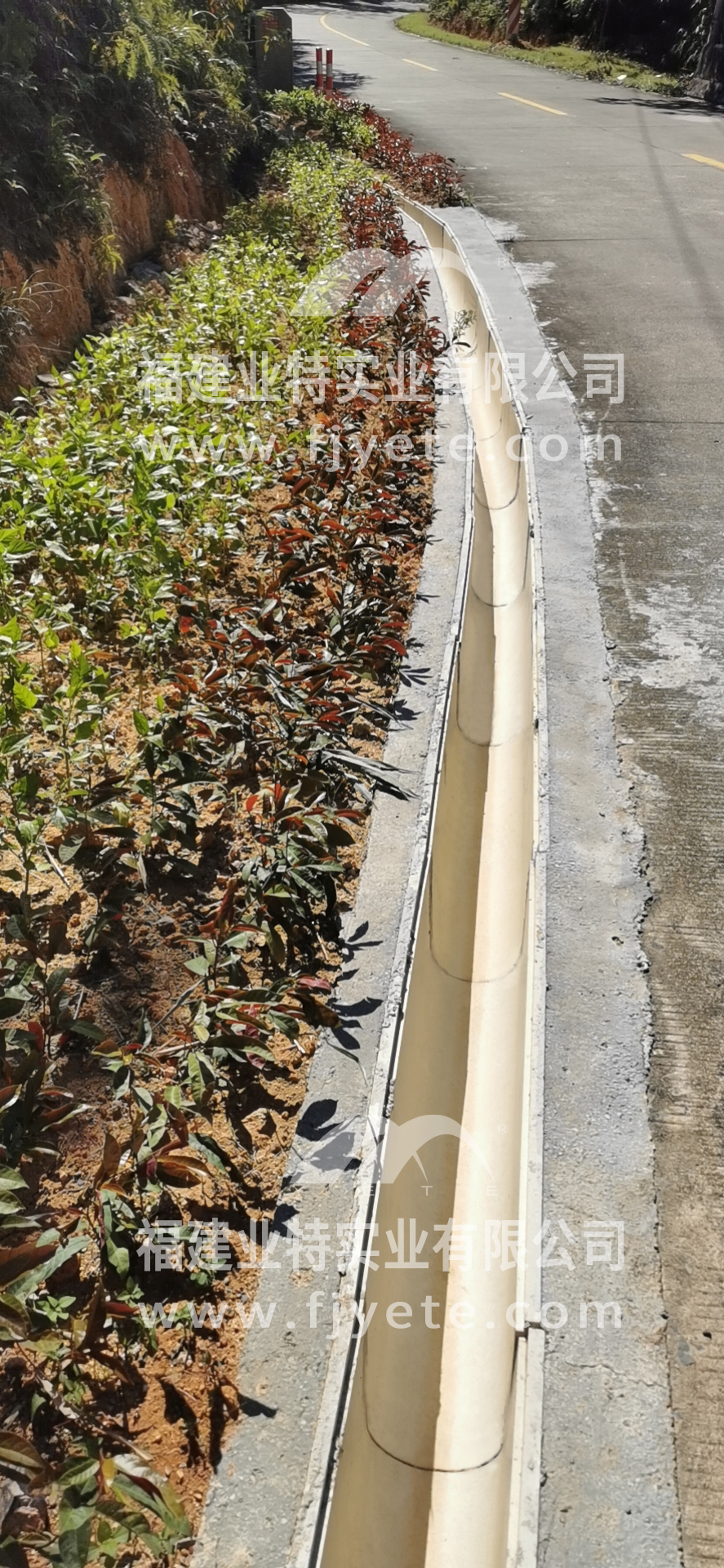 鄉村道路樹脂排水溝案例